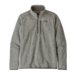Patagonia Men's Better Sweater 1/4  Zip-Up in Gray